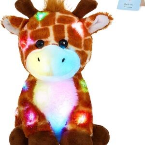Glow Guards Glowing Musical Giraffe: Soft Stuffed Animal with LED Lights & Songs